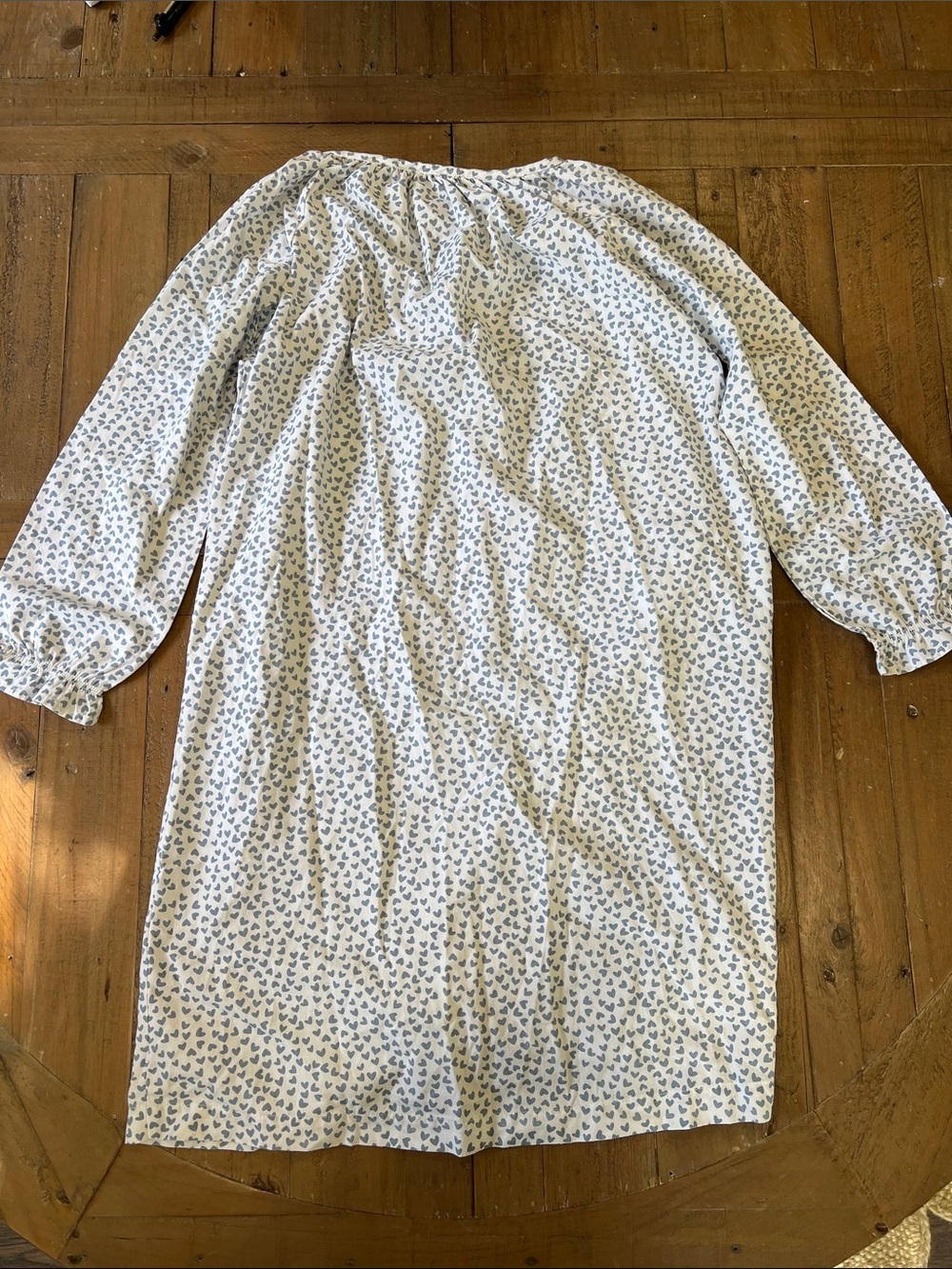 Petite plume blue heart long sleeve nightgown girls 10 - Picture 5 of 5